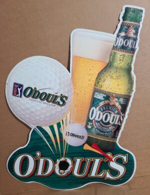 ODouls Beer Golf Tin Sign