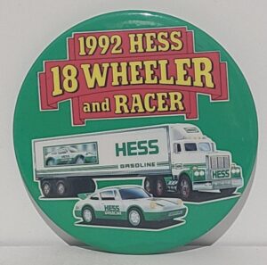 Hess Oil Company Toy Truck Button