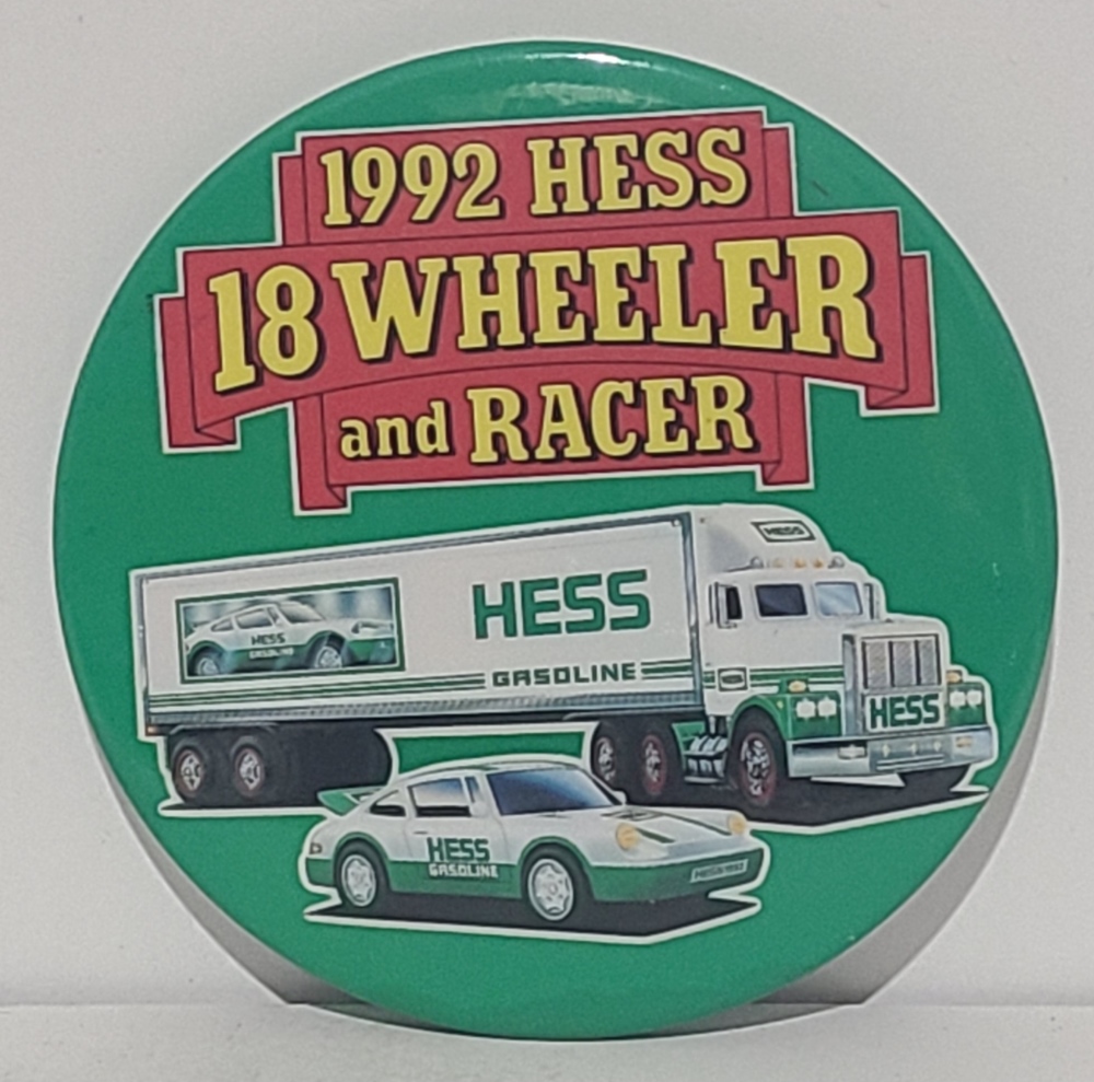 Hess Oil Company Toy Truck Button
