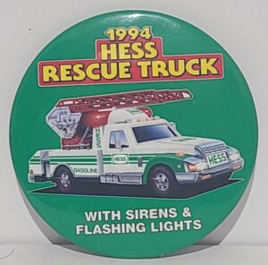 Hess Oil Company Toy Truck Button