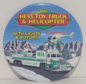Hess Oil Company Toy Truck Button