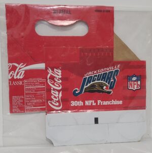 Coca Cola NFL Jaguars Bottle Carton