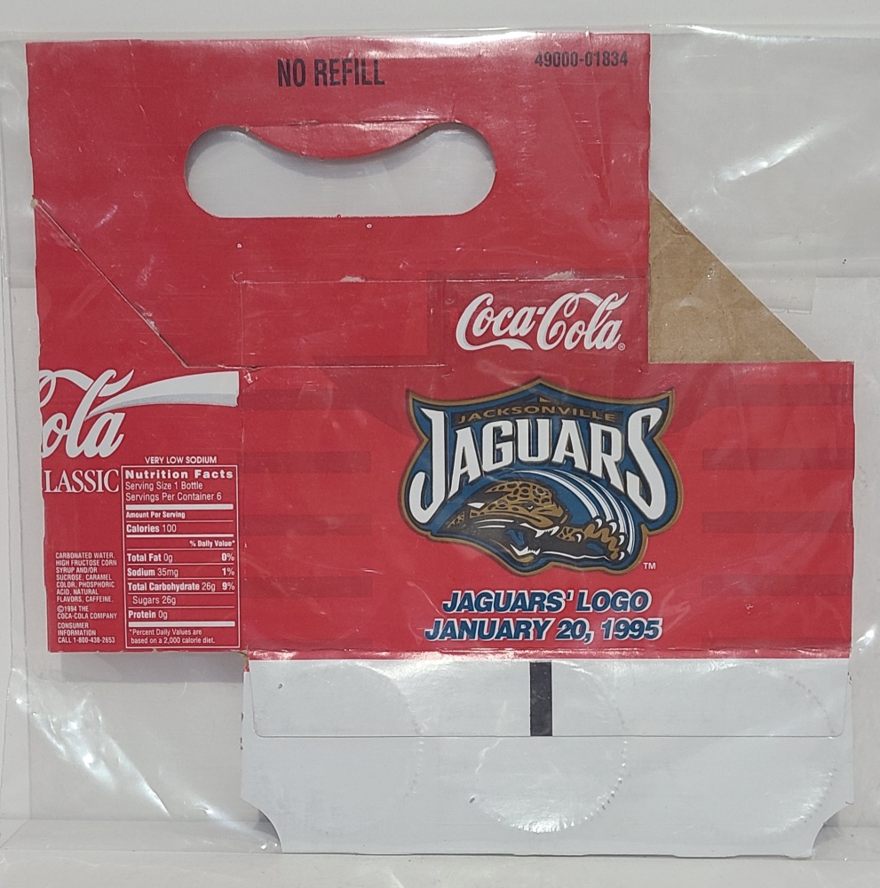 Coca Cola NFL Jaguars Bottle Carton