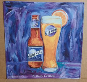 Blue Moon Beer Tin Sign