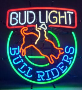 Bud Light Beer Bull Riders Neon Sign bud light beer bull riders neon sign Bud Light Beer Bull Riders Neon Sign budlightbullriders1994 274x300