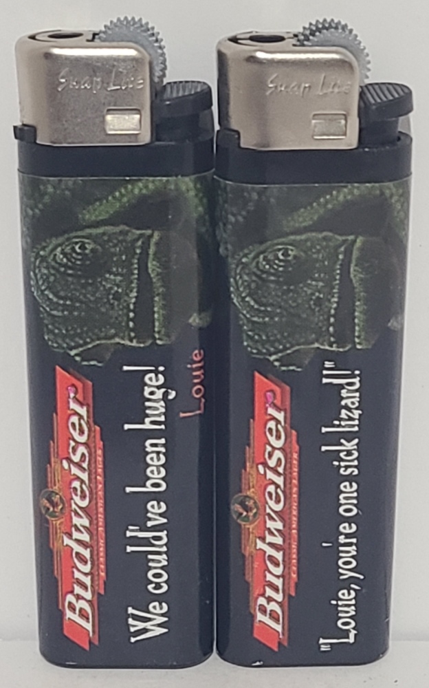 Budweiser Beer Lizard Cigarette Lighter Set [object object] Home budweiserlizardlighters1997