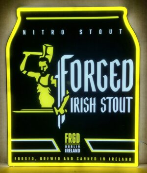Forged Irish Stout LED Sign