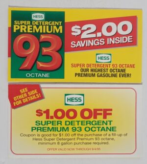 Hess Oil Company Savings Card