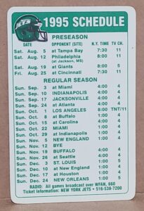Hess Oil Company NFL Jets Schedule Cards hess oil company nfl jets schedule cards Hess Oil Company NFL Jets Schedule Cards hessnyjetsschedule1995 205x300