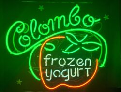 Colombo Frozen Yogurt Neon Sign [object object] My Beer Sign Collection &#8211; Not for sale but can be bought&#8230; colombofrozenyogurt2 e1751987519939
