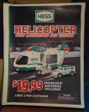 2001 Hess Toy Truck Roadside Sign