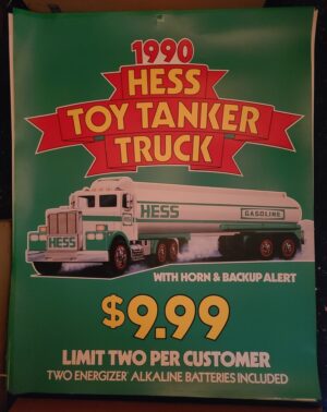 1990 Hess Toy Truck Roadside Sign