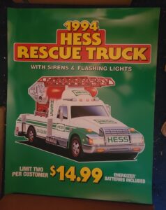 1994 Hess Toy Truck Roadside Sign 1994 hess toy truck roadside sign 1994 Hess Toy Truck Roadside Sign 94hesssnaplocksign 238x300