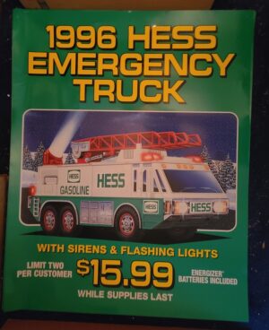 1996 Hess Toy Truck Roadside Sign