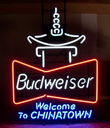 Budweiser Beer Chinatown Neon Sign