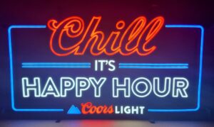 Coors Light Beer Happy Hour LED Sign