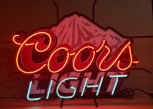 Coors Light Beer Neon Sign
