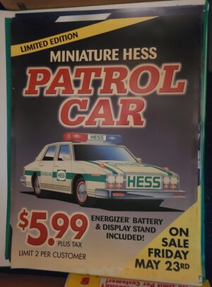 2003 Hess Mini Toy Truck Roadside Sign