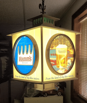 Hamms Beer Rotating Lantern Light