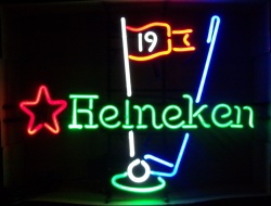 Heineken Beer Golf Neon Sign [object object] My Beer Sign Collection &#8211; Not for sale but can be bought&#8230; heineken19thhole2