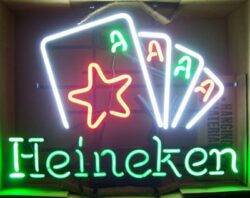 Heineken Beer Casino Neon Sign [object object] My Beer Sign Collection &#8211; Not for sale but can be bought&#8230; heinekencasino e1762165338846