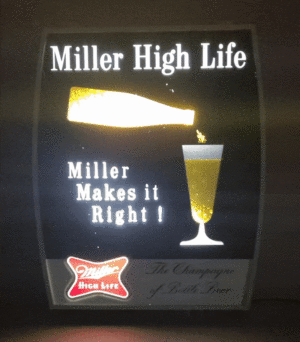 Miller High Life Beer Motion Light