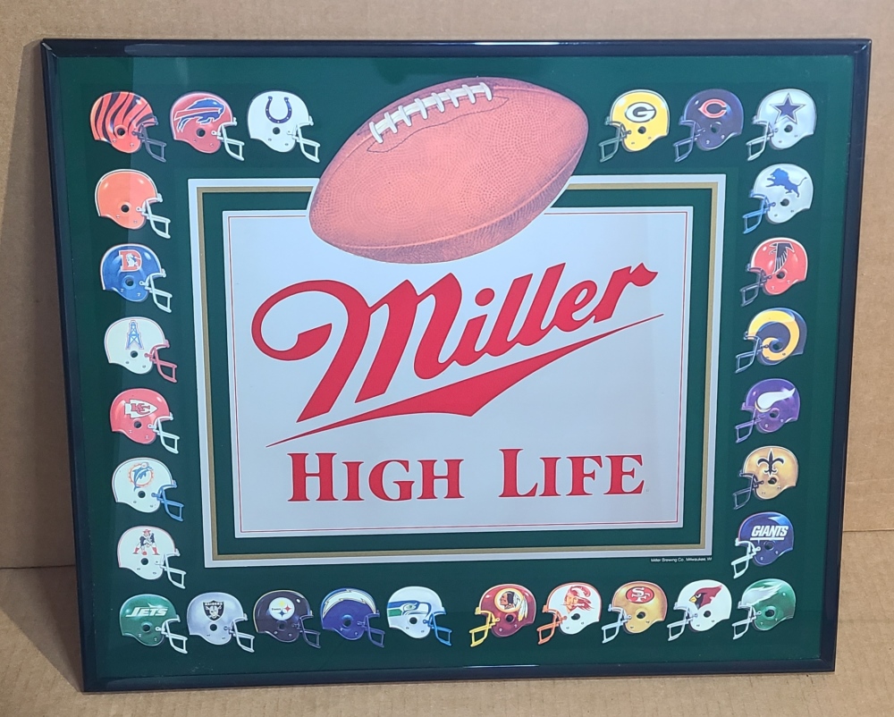 Miller High Life Beer NFL Team Mirror