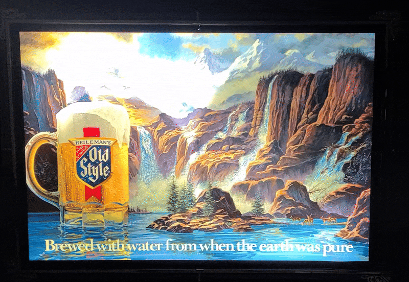 Old Style Beer Motion Waterfall Light [object object] Home oldstylemotionwaterfalllight1986