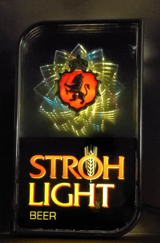 Stroh Light Beer Starburst Motion Light [object object] Home strohlightmotionlight1982