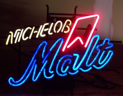 Michelob Malt Beer Neon Sign [object object] My Beer Sign Collection – Not for sale but can be bought… michelobmalt