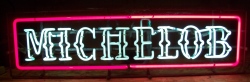 Michelob Beer Ruby Neon Sign [object object] My Beer Sign Collection – Not for sale but can be bought… michelobruby