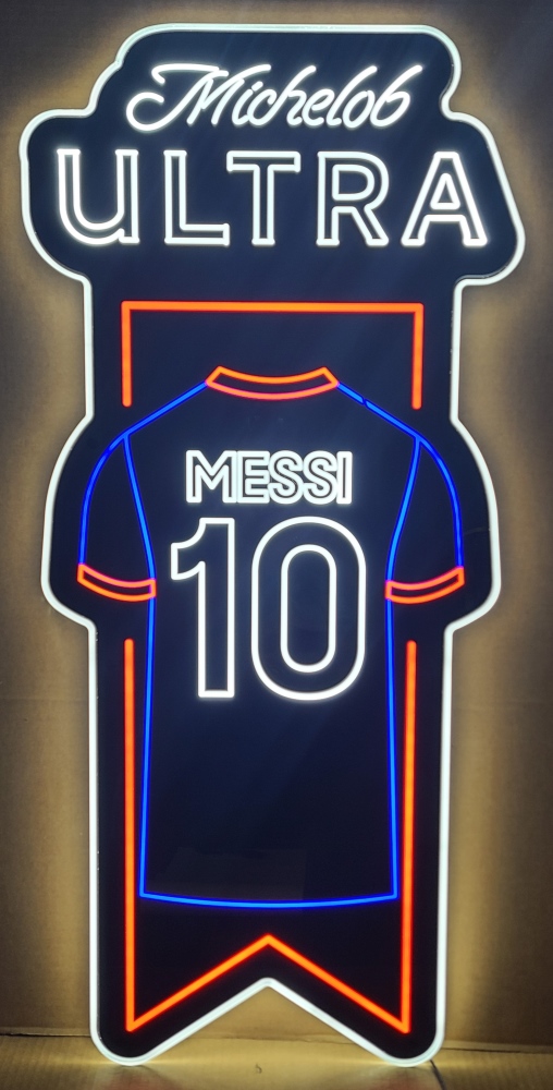 Michelob Ultra Beer Messi Soccer LED Sign [object object] Home michelobultramessiled2024used