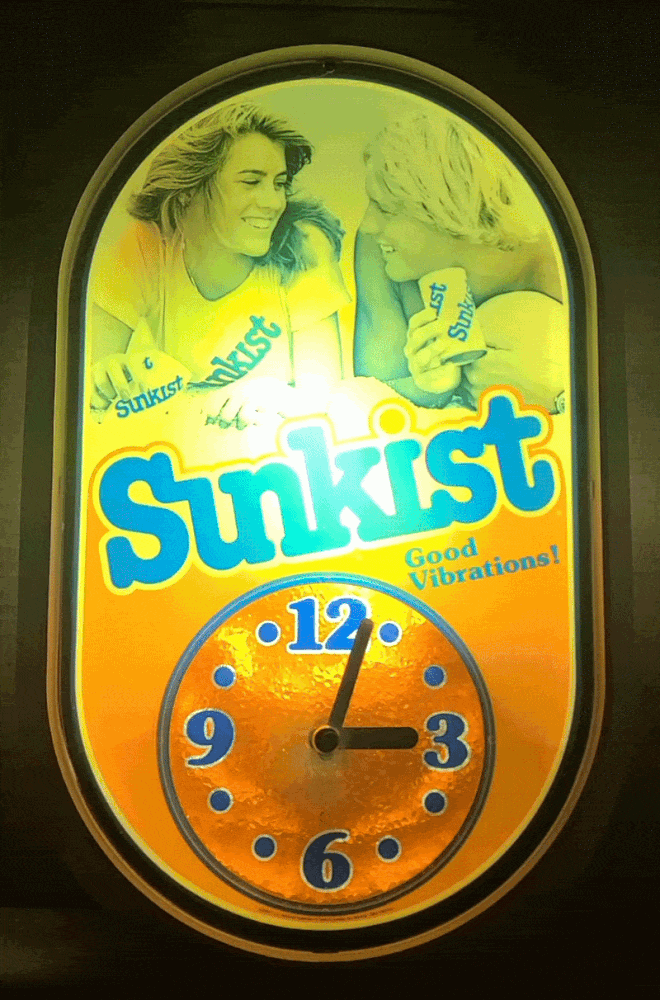 Sunkist Orange Soda Motion Clock Light [object object] Home sunkistlightedmotionclock