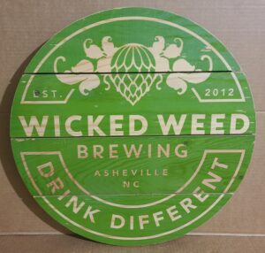 Wicked Weed Beer Wood Sign wicked weed beer wood sign Wicked Weed Beer Wood Sign wickedweedwoodsign 300x286