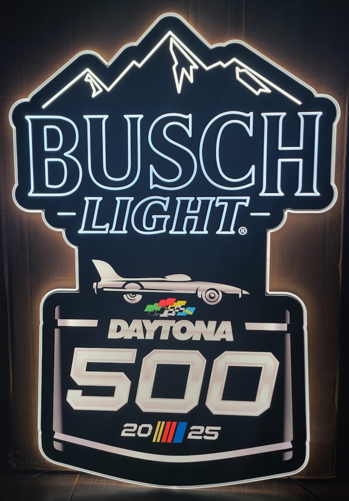 Busch Light Beer NASCAR Daytona 500 LED Sign [object object] Home buschlightdaytona500led2025 1