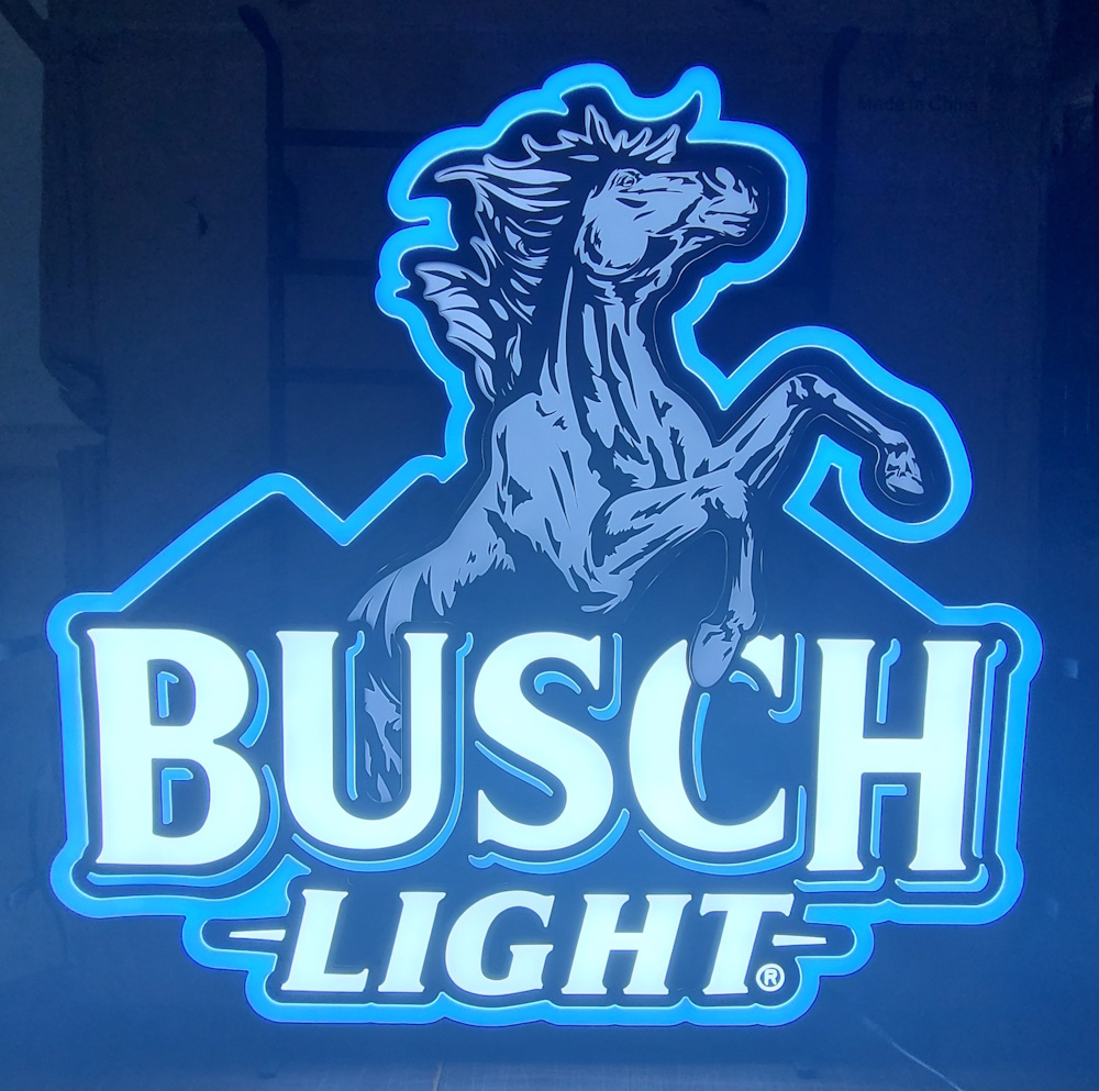 Busch Light Beer Stallion LED Sign [object object] Home buschlightstallionled2025