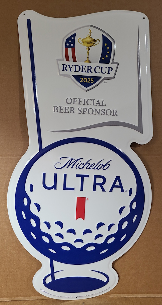 Michelob Ultra Beer Ryder Cup Golf Tin Sign [object object] Home michelobultrarydercuptin2025