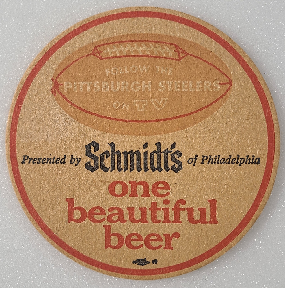 Schmidts NFL Steelers Beer Coaster [object object] Home schmidtssteelerscoaster