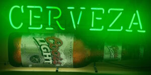 Coors Light Cerveza Beer Neon Sign
