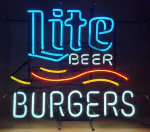 Lite Beer Burgers Neon Sign
