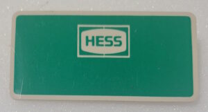 Hess Oil Company Employee Name Pin